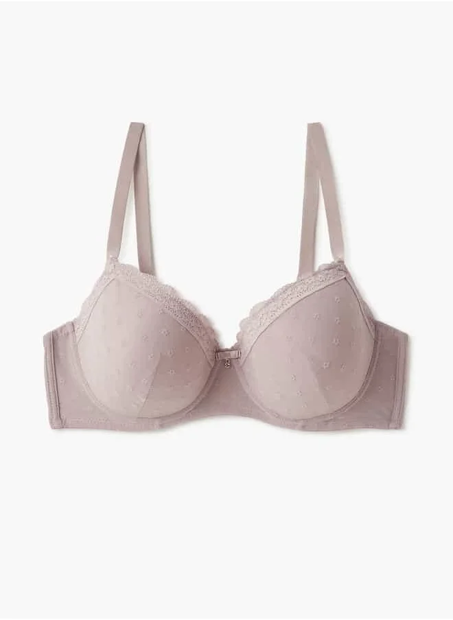 فاف Lace Detail Balconette Bra