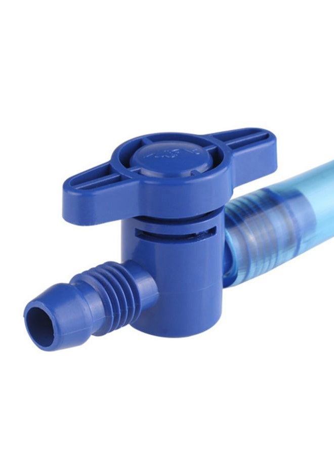 NIBEMINENT Vacuum Water Change Fish Tank Cleaner With Valve White/Blue - Image 2