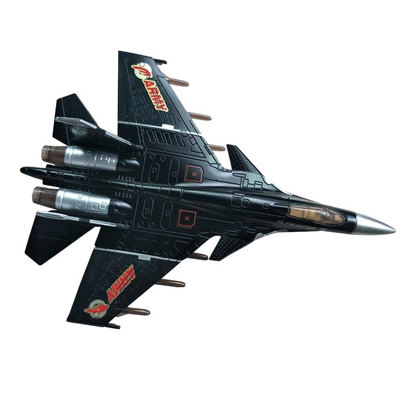 HSOMiD Army Air Force Fighter Jet Toy Military Airplane  Fun Lights and Sounds Bump and Go Action Pretend Play Kids Aircraft Bomber Plane Great Christams Gift For Boys - Image 3