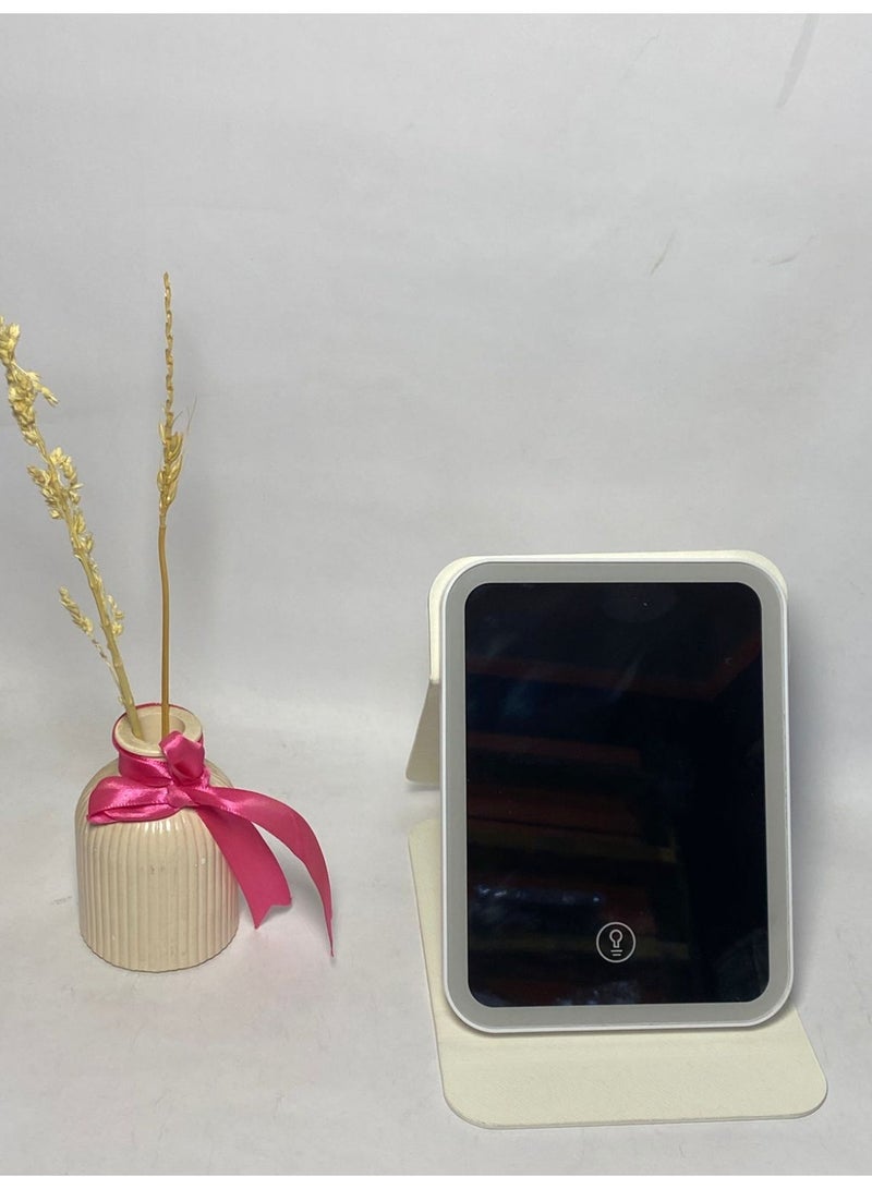 LED Touch Screen Makeup Mirror  with LED Lamps may vary color - Image 1