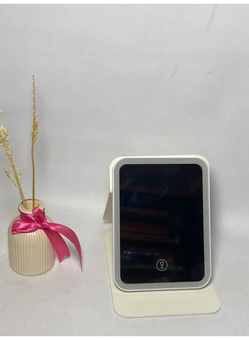 LED Touch Screen Makeup Mirror  with LED Lamps may vary color - Image 2