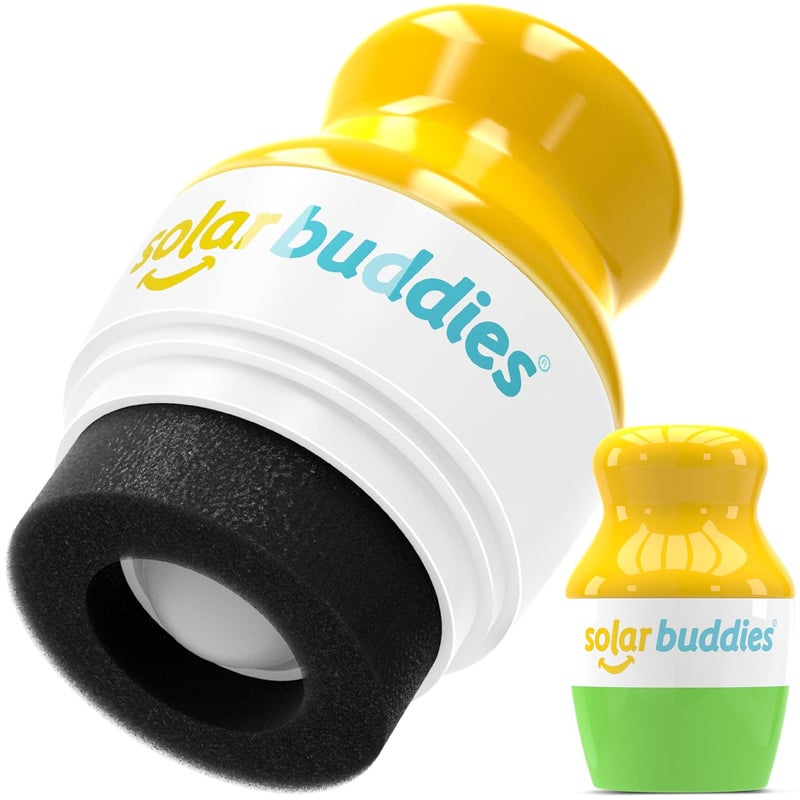 Solar Buddies Sunscreen Applicator Single Green Refillable Roll on Sponge Sunscreen Suncream Lotion Applicator For Kids Adults Families Holds 34fl oz Perfect Size for Travel