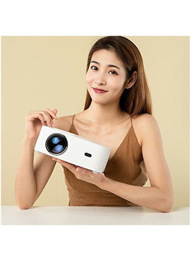 وانبو X1 Max Projector 4K Android 9 1080P Mini LED Portable Projector Keystone Correction Same Screen For Home N70389924LEB white - Image 4