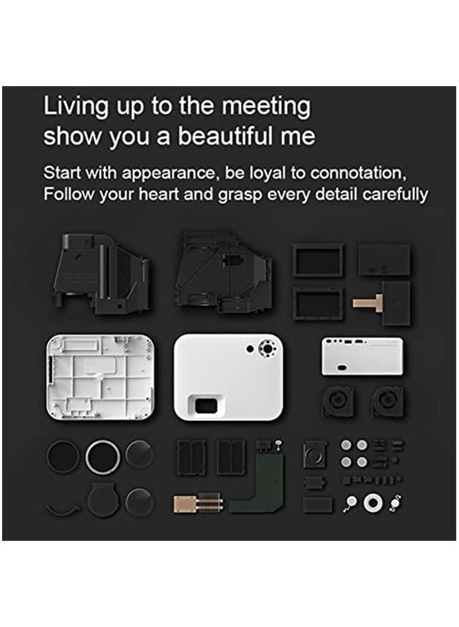 وانبو X1 Max Projector 4K Android 9 1080P Mini LED Portable Projector Keystone Correction Same Screen For Home N70389924LEB white - Image 5
