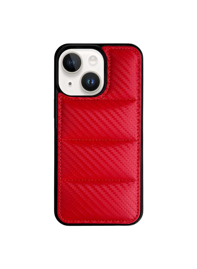 اس-توب جراب لهاتف iPhone 14 مصنوع من ألياف الكربون وغطاء خلفي مبطن - Image 1