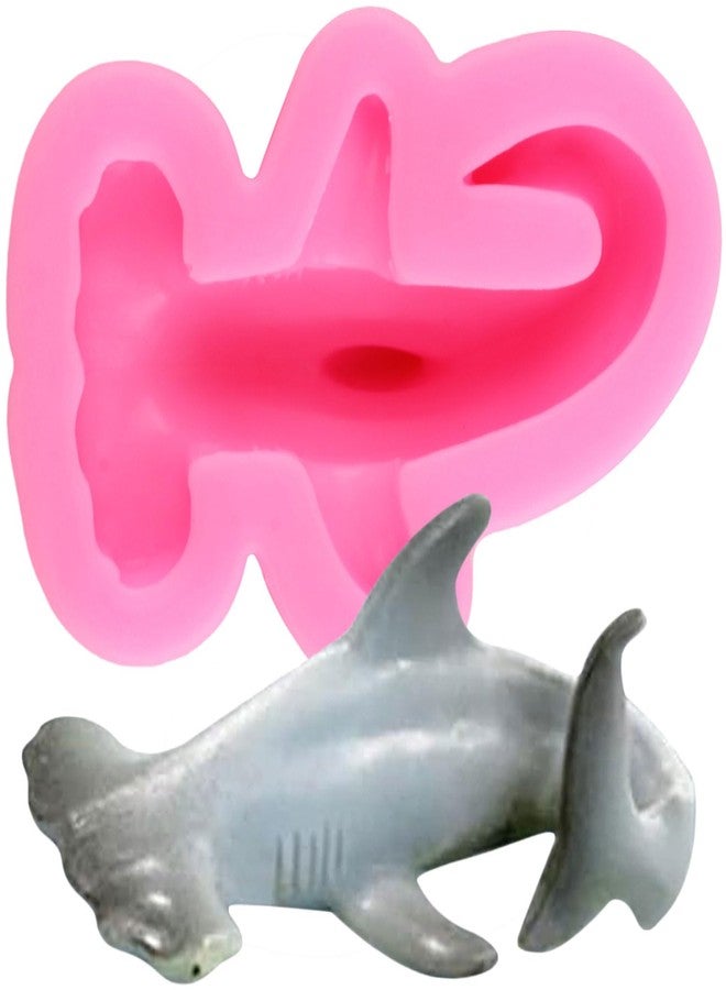 YIHUOMOLDS Sea Animal Sharks Silicone Mold Sharks Fondant Molds Marine Animal Theme Chocolate Mold For Sugar Cake Decorating Cupcake Topper Gum Paste Candy Polymer Clay - Image 1