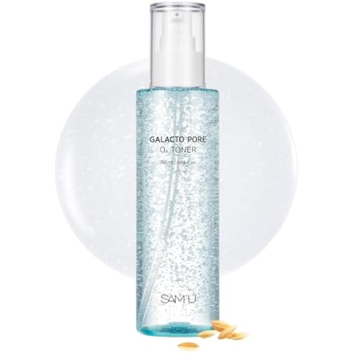 SAM'U Galacto Pore O2 Toner, Hydrating & Pore-Refining, Oxygen Bubble Galactomyces Toner, Exfoliating for Sebum Control & Suitable for All Skin Types, Korean Toners, 6.08 Fl. Oz - Image 1