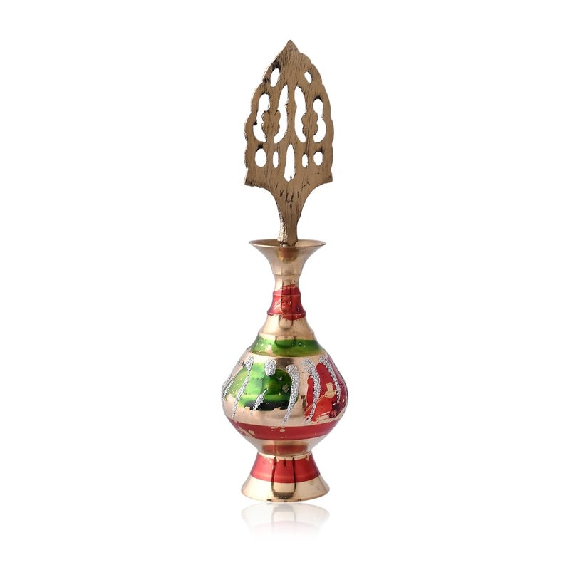CHUNGROO KhwajaDarbar Brass Surmedani Surma Holder Kohl Kajal Applier without Surma  - Image 4
