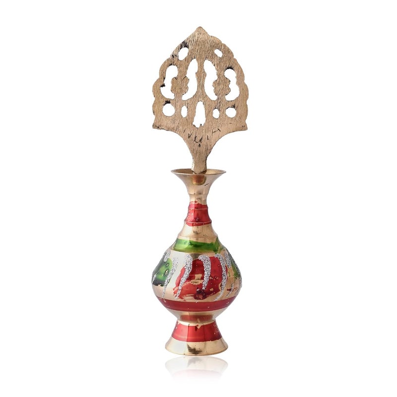 CHUNGROO KhwajaDarbar Brass Surmedani Surma Holder Kohl Kajal Applier without Surma  - Image 5