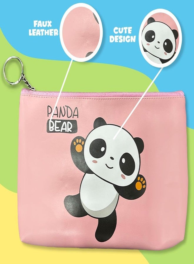 FANGSU | Pencil Pouch for Kids, Pencil Box for Kids, School Supply Organizer for Students, Stationery Box Pouch(Panda Bear) - Image 5