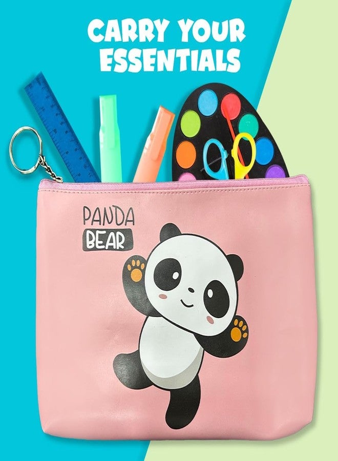 FANGSU | Pencil Pouch for Kids, Pencil Box for Kids, School Supply Organizer for Students, Stationery Box Pouch(Panda Bear) - Image 3
