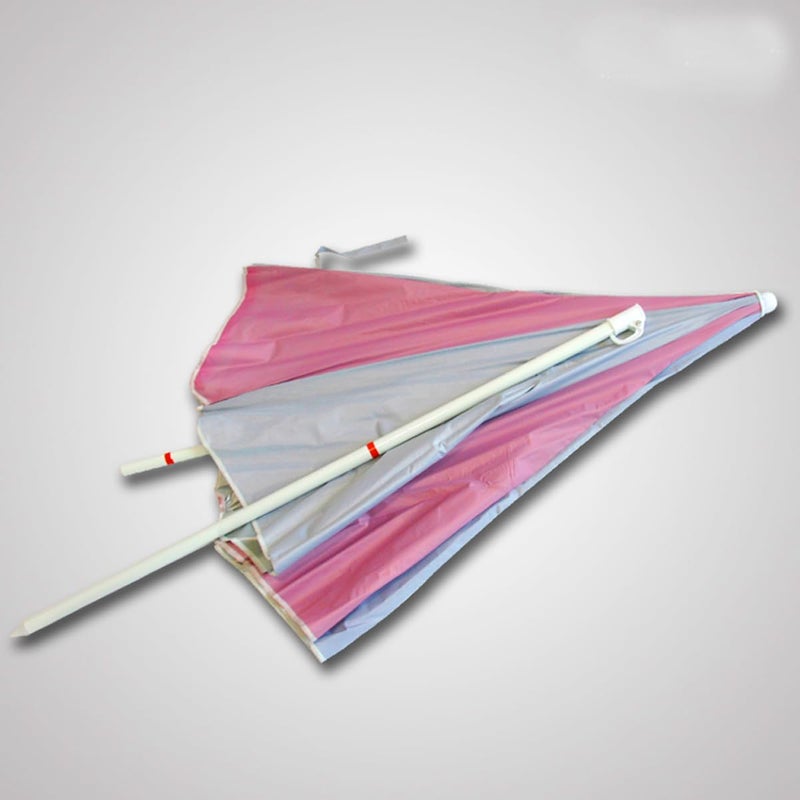 RAINPOPSON RAINPOPSON Outdoor Garden Umbrella With Stand Big Size Patio Garden Umbrella Pink White 8Ft  - Image 3
