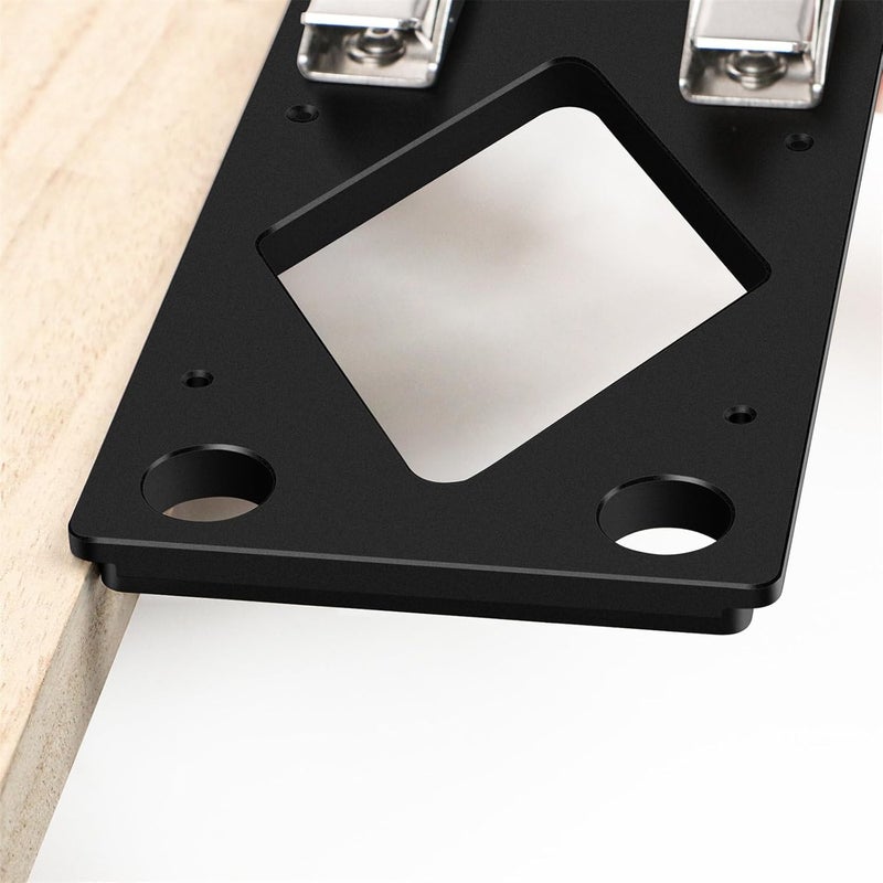 Heavy-Duty 90-Degree Miter Guide Jig Clamping Tool for Major Brand Track Sawing & Workshop Efficiency Aluminum Angle Stop - Image 4