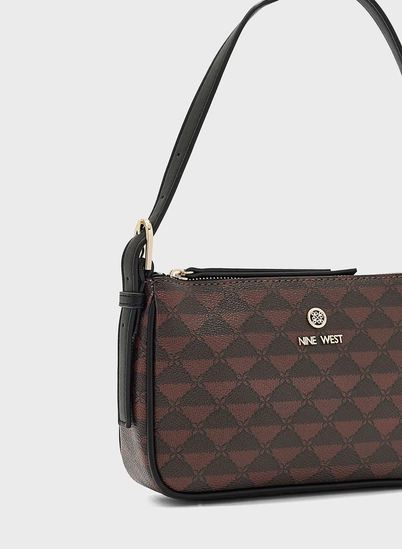 NINE WEST Top Handle Zip Over Satchel