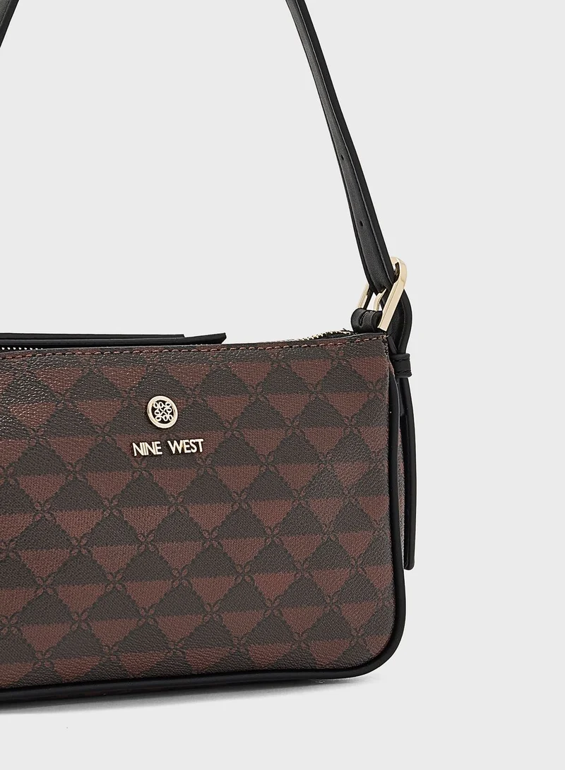NINE WEST Top Handle Zip Over Satchel