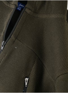 JAM Boys Waffle Texture Zip-Up Hoodie Jacket  - Image 3