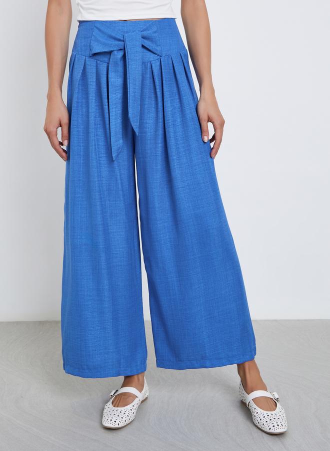 Take Two Bow Tie Waist Wide Leg Pants - Image 2