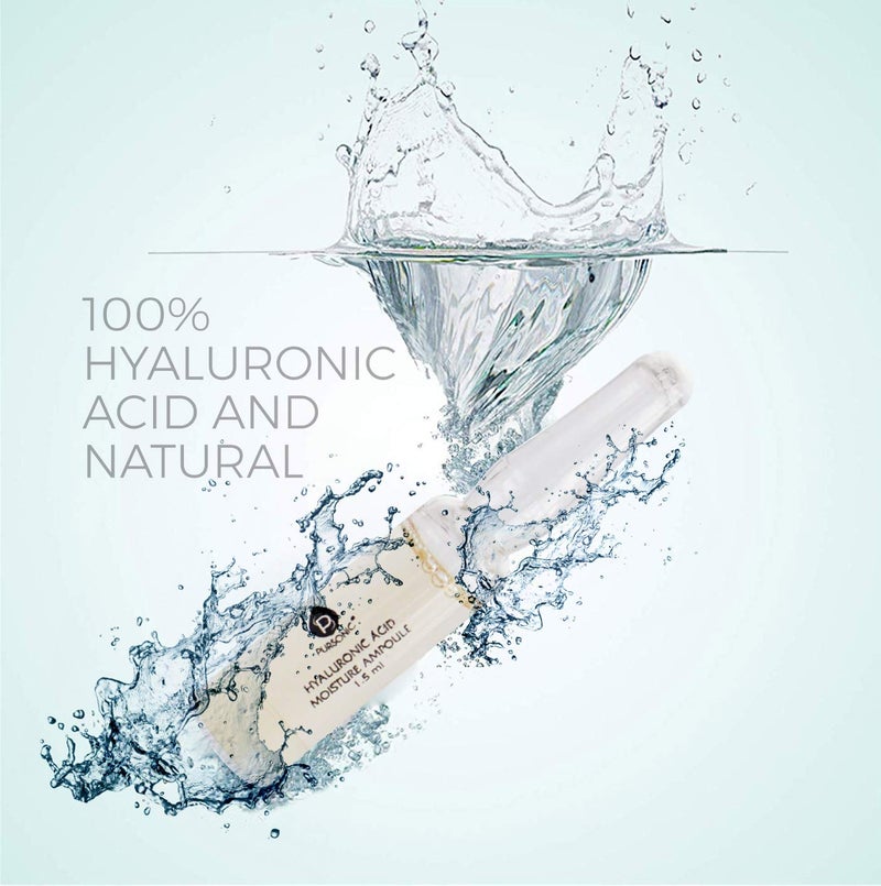 Pursonic 100% Hyaluronic Acid And Natural Moisturizing Serum Ampoule Set,Anti Aging Anti Wrinkle, 7 Day Treatment For All Skin Types - Image 5