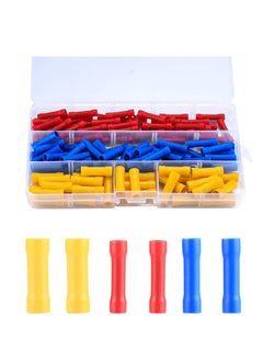 KASTWAVE Insulated Straight Wire Terminal Connectors,120 PCS Butt Splice Connectors, Automotive Cable Crimp Terminals, Electrical Butt Crimp Connectors(Blue, Red, Yellow)  - Image 4