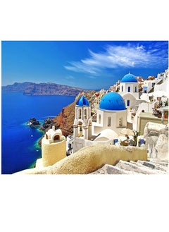 1000 Piece Jigsaw Puzzle for Kids and Adults (Aegean Sea Santorini, Greece)