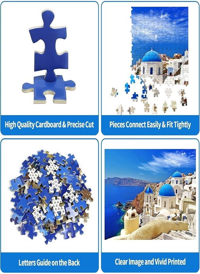 Generic - 1000 Piece Jigsaw Puzzle for Kids and Adults (Aegean Sea Santorini, Greece) - Image 1