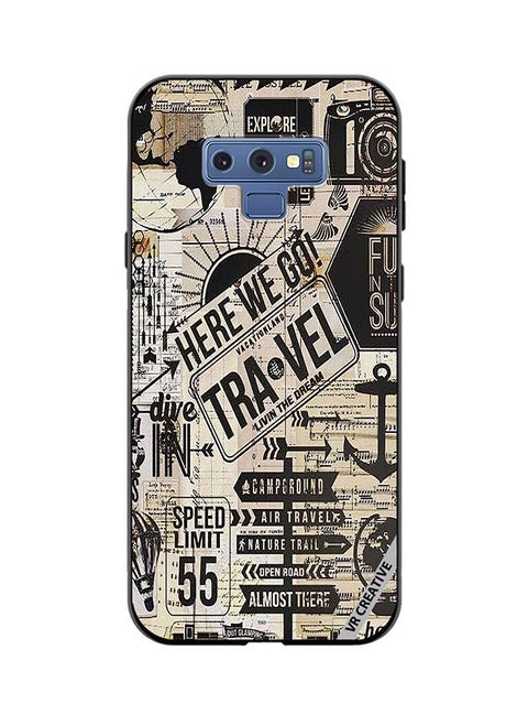 Protective Case Cover For Samsung Galaxy Note 9 Here We Go Travel Design Multicolour