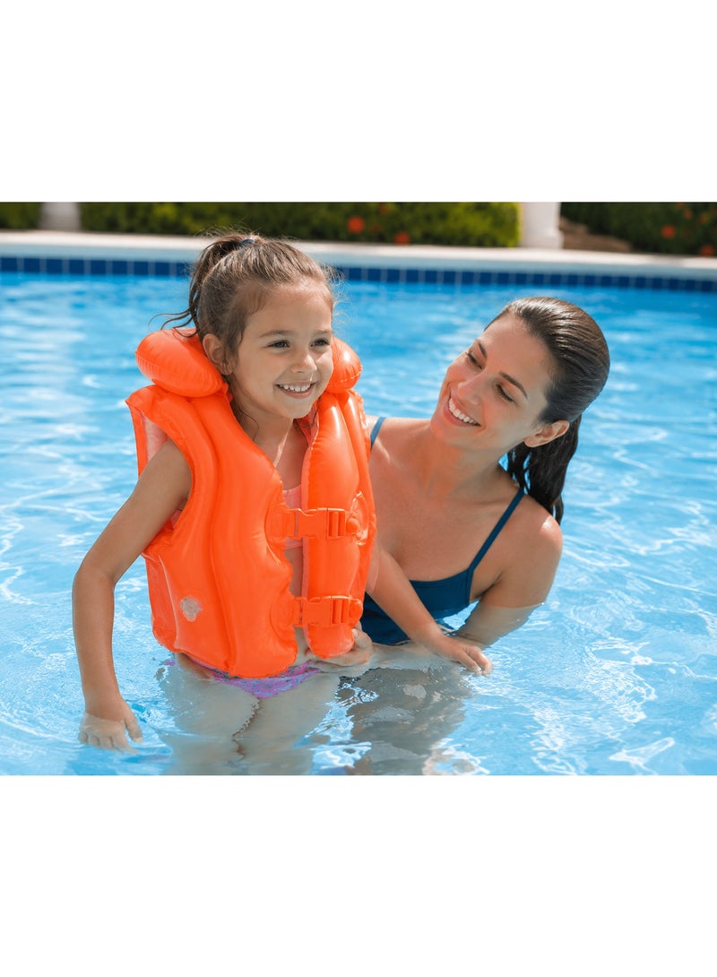 INTEX Inflatable children's life jacket with adjustable safety buckles – Orange - Image 5