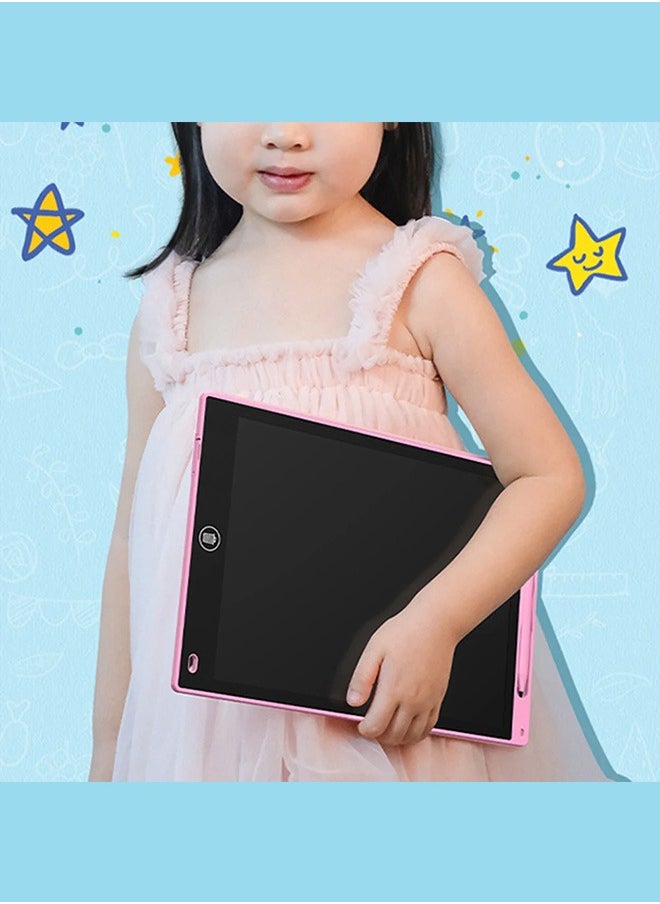 Generic - LCD Writing Tablet for Kids, 12 Inch Colorful Doodle Board Drawing Pad, Erasable Electronic Painting Pads, Reusable Writing Pad, with Lock Function Educational Toy Gift for Girls Boys Toddlers (Blue) - Image 1