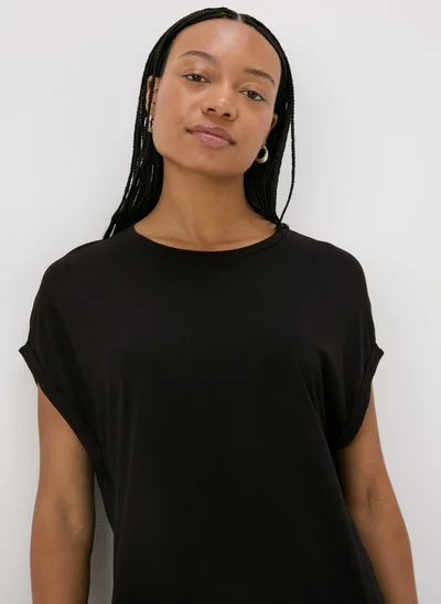ماتلان Black Longline T-Shirt