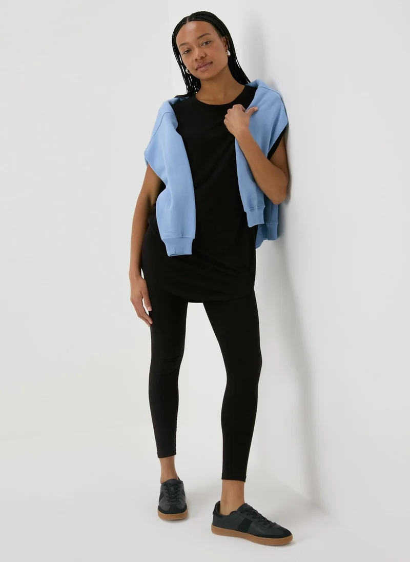 ماتلان Black Longline T-Shirt