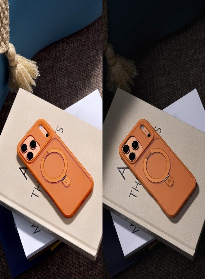CASEKOO [Cosmic Orange] for 17 Pro Case with Magnetic Ring Stand [Military Drop Protection] [Fit for MagSafe] Shockproof Translucent Matte Slim Phone Cover for 17 Pro Case 6.3 Inch - Image 5