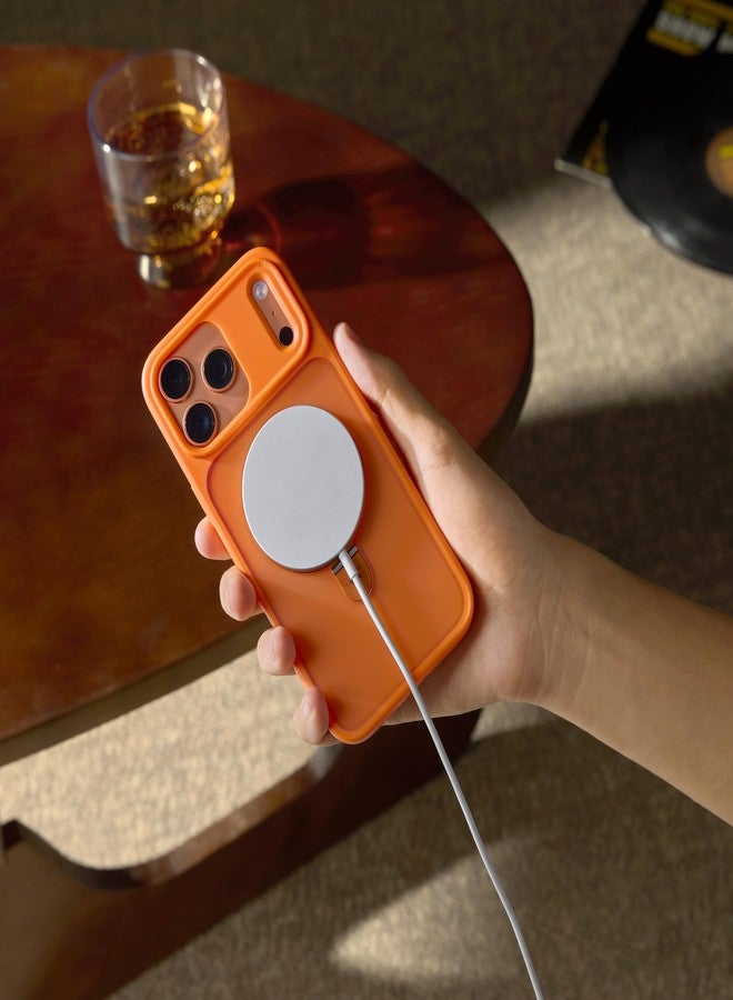 CASEKOO [Cosmic Orange] for 17 Pro Case with Magnetic Ring Stand [Military Drop Protection] [Fit for MagSafe] Shockproof Translucent Matte Slim Phone Cover for 17 Pro Case 6.3 Inch - Image 3