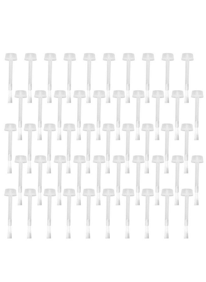 Lurrose 200 Pieces Nail Brush Replacement Gel Nail Brush Replacement Dipping Powder Liquids Replacement Brushes For Nail Polish Base Coat Top Coat - Image 1