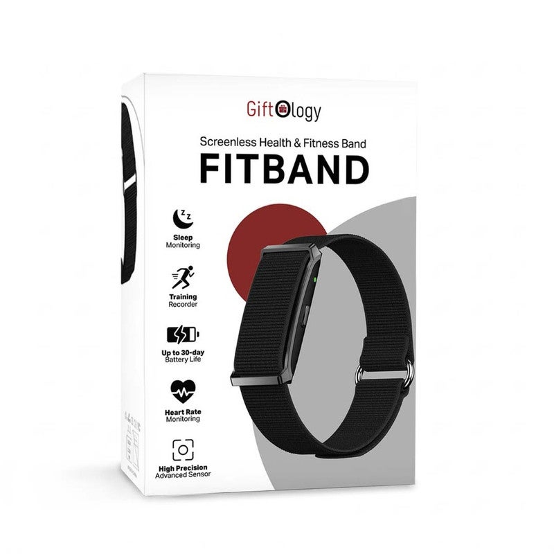 giftology FITBAND Giftology Screenless Health & Fitness Band Black | Smart Activity Tracker with Heart Rate, Sleep, Step Counter, Calorie Tracking, Lightweight Wearable, Ideal for Daily Fitness Use - Black - Image 5