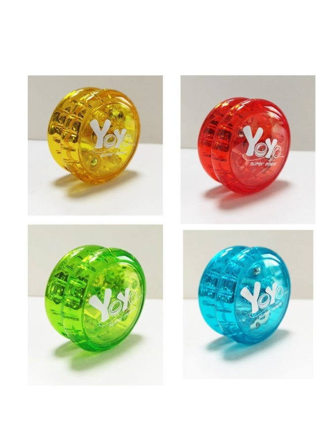 Yoyo ألعاب الأطفال أضواء ملونة يويو كرة يويو يويو مضيئة للأطفال كوكبة نيزك تحمل لون رائع: نيزك النسر الأخضر يويو بلاستيكي (مع أضواء) - Image 3