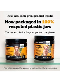 Pet Honesty Allergy Support Itch Relief For Dogs  Dog Allergy Relief Immunity Supplement  Dog Allergy Chews, Probiotics For Dogs, Seasonal Allergies, Skin And Coat Supplement  Salmon  - Image 3