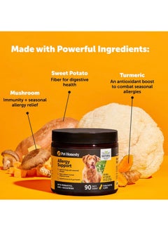 Pet Honesty Allergy Support Itch Relief For Dogs  Dog Allergy Relief Immunity Supplement  Dog Allergy Chews, Probiotics For Dogs, Seasonal Allergies, Skin And Coat Supplement  Salmon  - Image 4