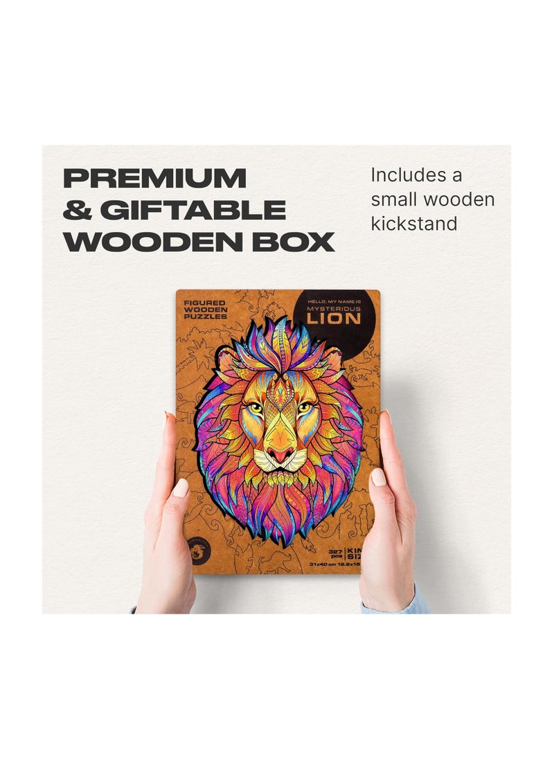 UNIDRAGON Original Wooden Jigsaw Puzzles - Mysterious Lion  Size (King) - pzsku/Z9C1F088E94143079550AZ/45/_/1730487191/9575ef9f-4f0c-4086-aa83-99dfc5daf59c