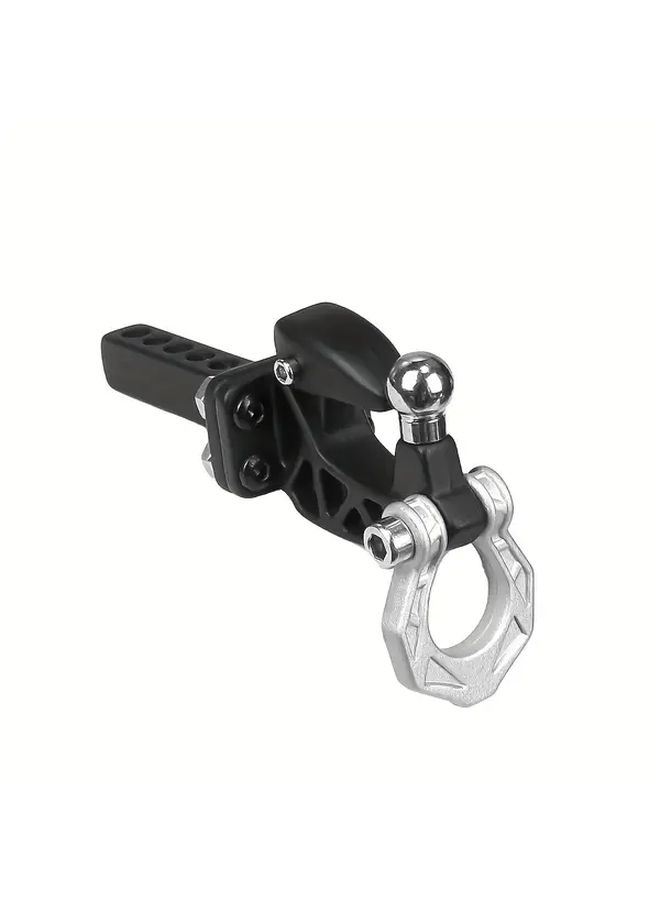 Adjustable RC Trailer Hitch Tow Hook Metal Construction Easy Access Ball Locking Mechanism Yellow - Image 4