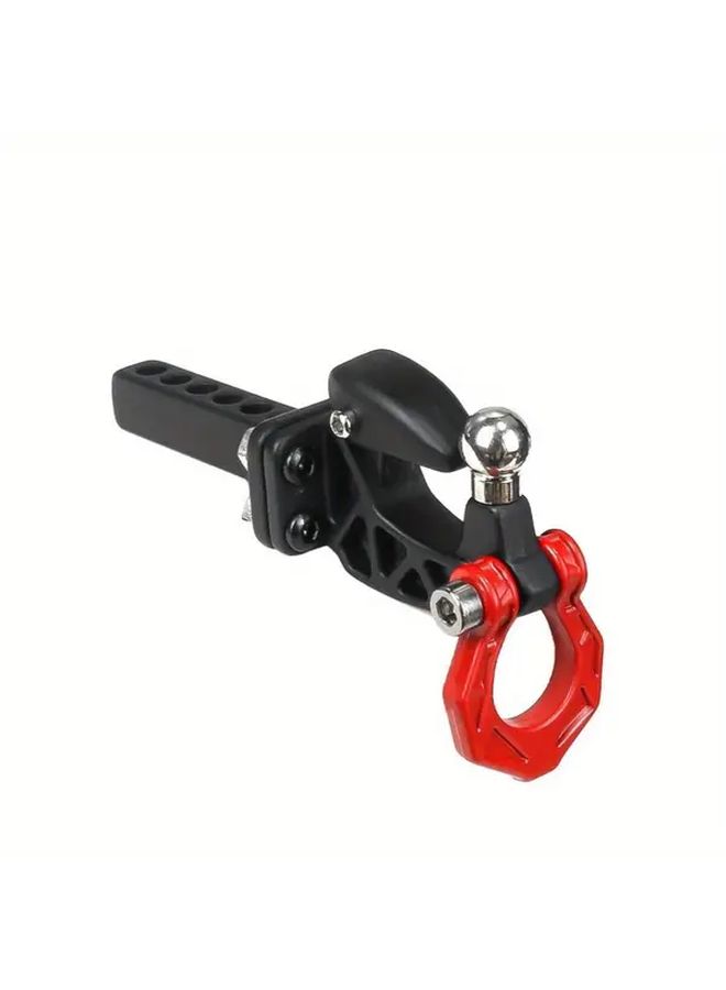 Adjustable RC Trailer Hitch Tow Hook Metal Construction Easy Access Ball Locking Mechanism Yellow - Image 1