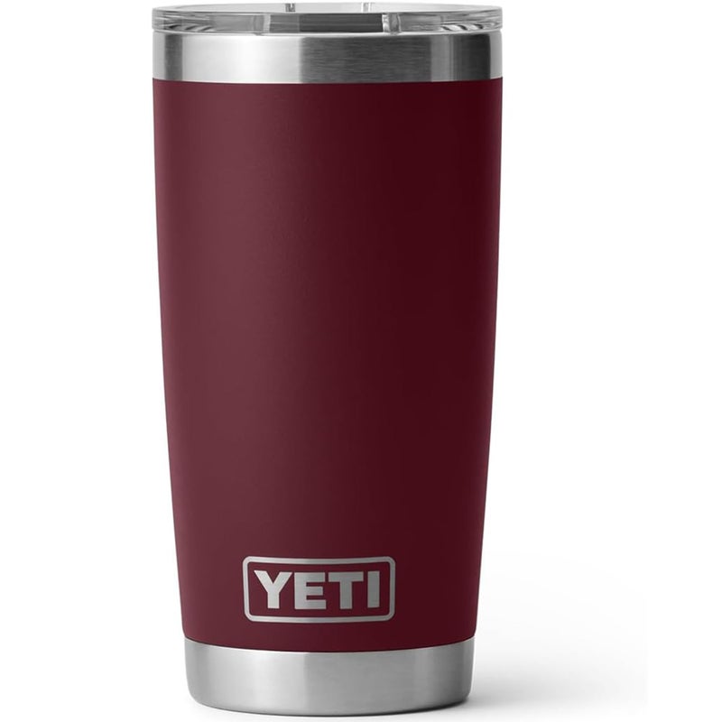 YETI Rambler 20 oz Tumbler, Stainless Steel, Vacuum Insulated with MagSlider Lid, Wild Vine Red - Image 1