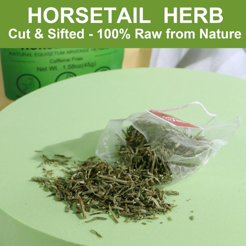 FullChea - Horsetail Tea, 1.5g X 30 Count - Premium Dried Horsetail Herb For Hair & Nail - Non-GMO - Caffeine-free - Natural Cola De Caballo Hierba - Image 3