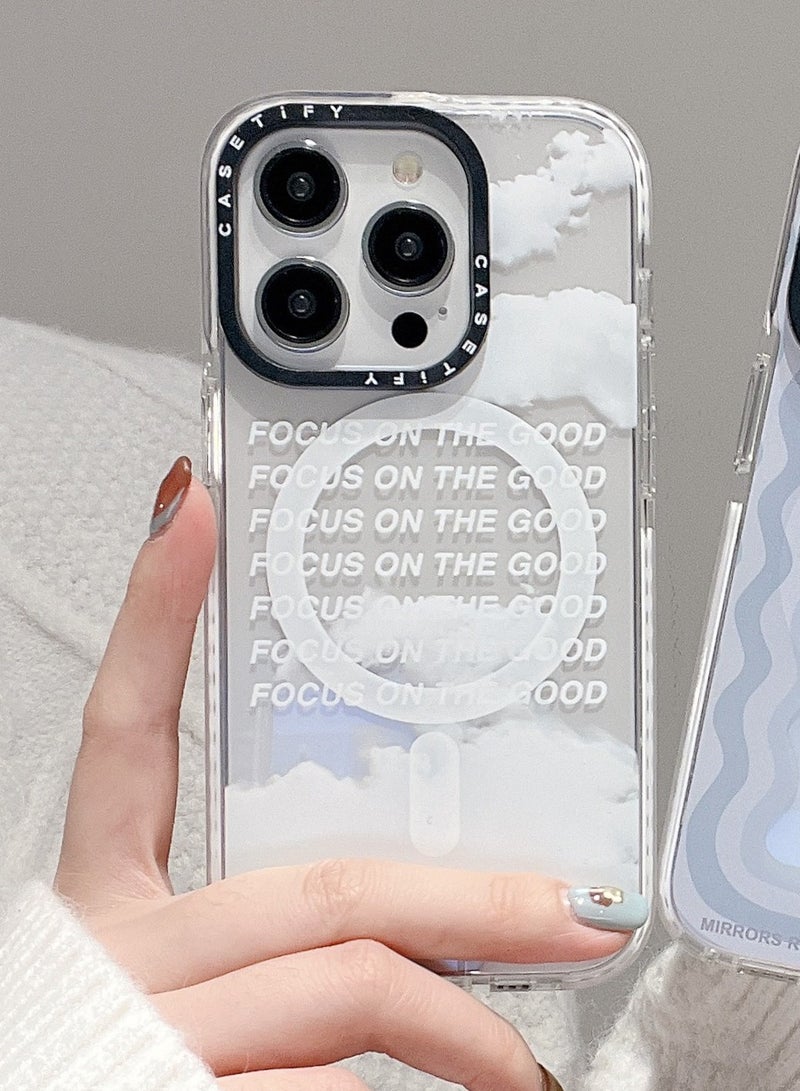 Casetify For iPhone 14 Pro Case Focus On The Good Case Magnetic Magsafe MagFit Anti-Yellowing Technology Cover - Image 3