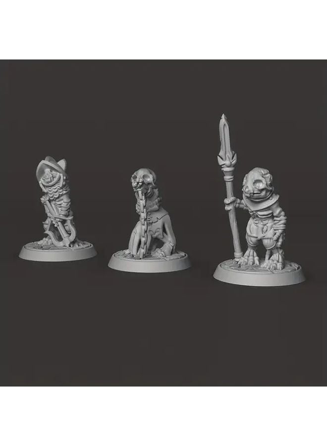 3 Pcs Cat Undead Skeleton Set Miniature Figurines For Tabletop Gaming Collecting - Image 4
