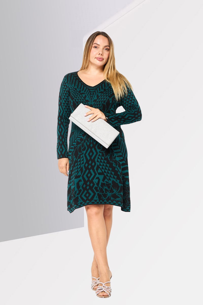 DESIGUAL Women Allover Print Bodycon Dress, Multicolor - Image 2