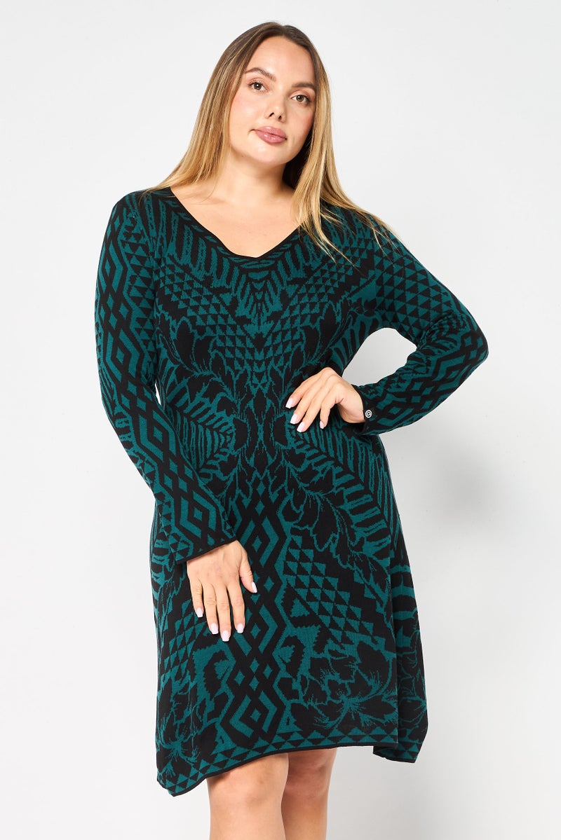 DESIGUAL Women Allover Print Bodycon Dress, Multicolor - Image 1