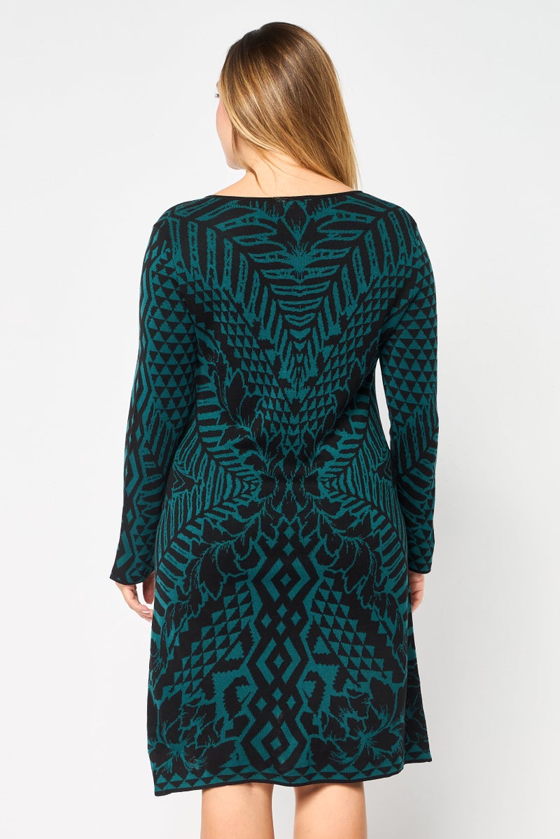 DESIGUAL Women Allover Print Bodycon Dress, Multicolor - Image 4