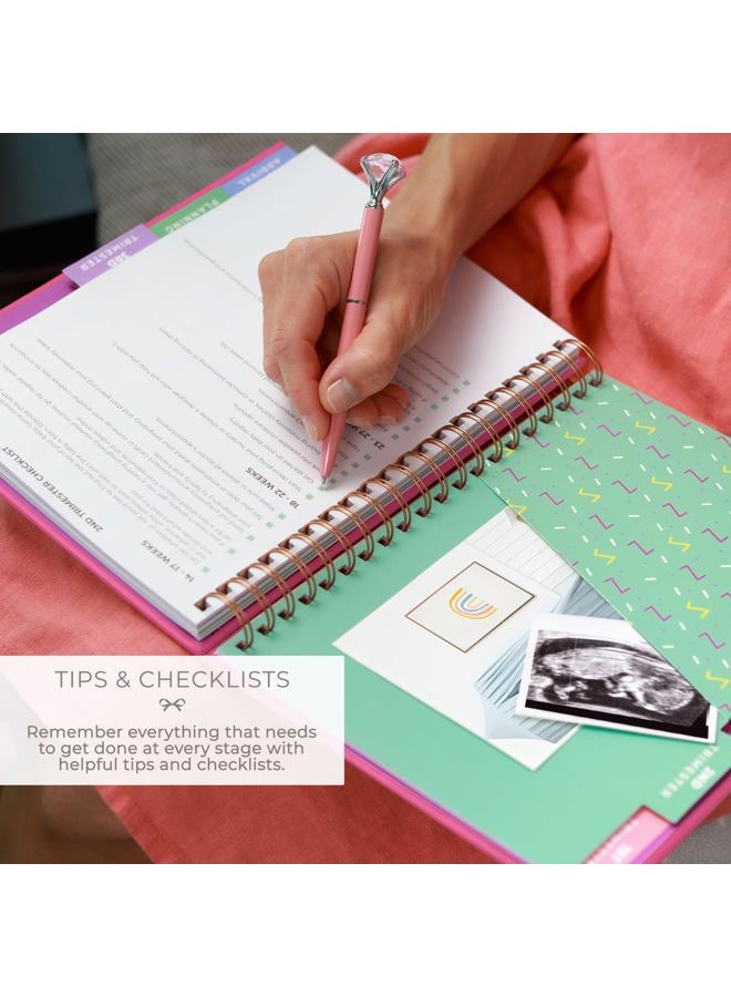 Clever Fox Pregnancy Journal & Memory Book - Pregnancy Planner & Notebook for Expecting Moms – Baby Keepsake, First Time Moms Gift (Violet Blossom, 9" x 10.5") - Image 5