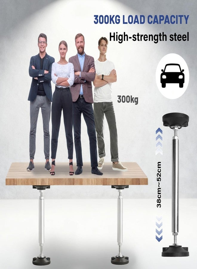 Qivine 2Pcs Telescopic Support Pole, Adjustable 11'' - 20'' Length Support Pole Rod, Stainless Steel Cabinet Jack Supports System with Up to 660 Lbs Rust-resistance for Cabinet Sofa Sink - Image 5