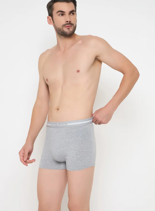 John Players Men Grey Cotton Trunks
